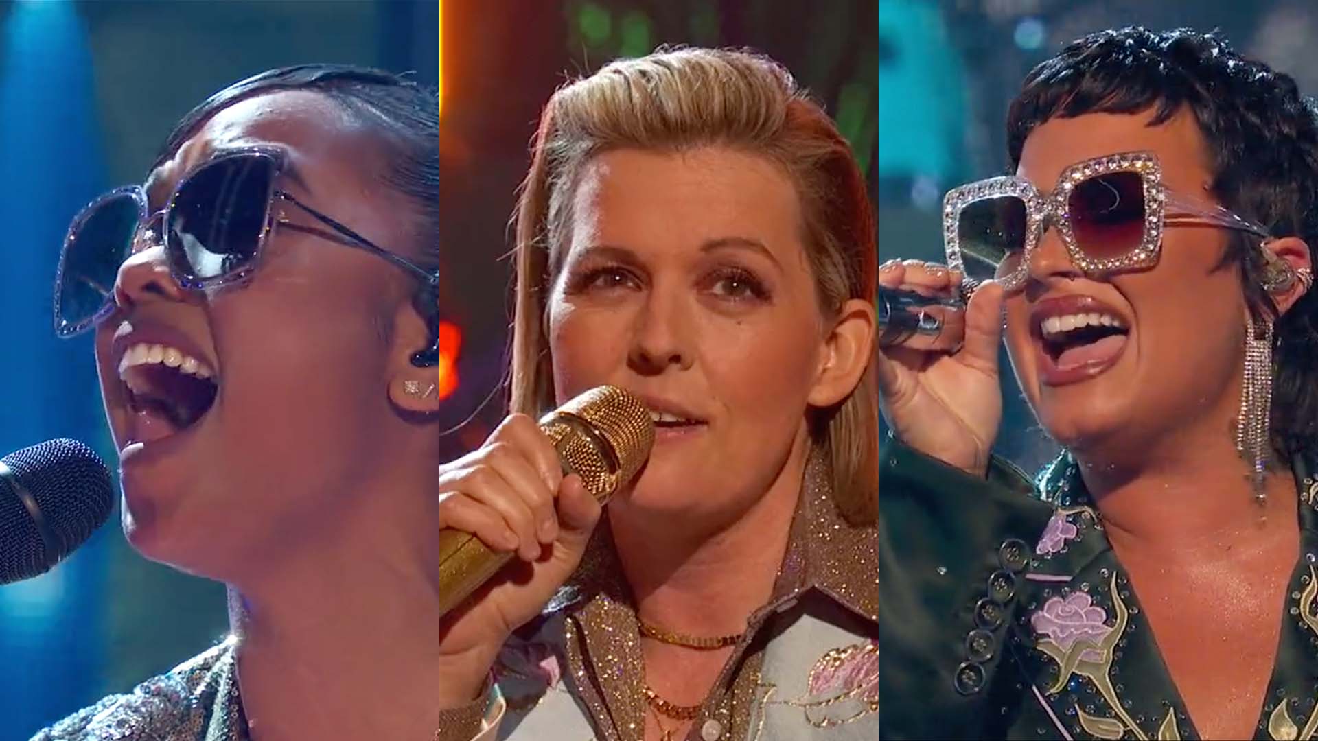 H E R Brandi Carlile And Demi Lovato Elton John Musical Tribute H E R Brandi Carlile And Demi Lovato Elton John Musical Tribute